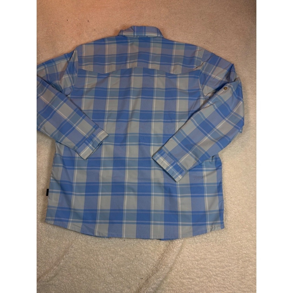 Patagonia Mens Blue Plaid Button-Up Long-Sleeve Shirt Xl - Picture 16 of 16